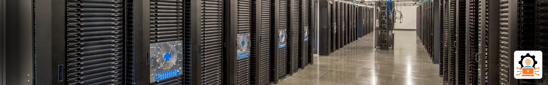 Conceptual representation of server infrastructure and system operations.