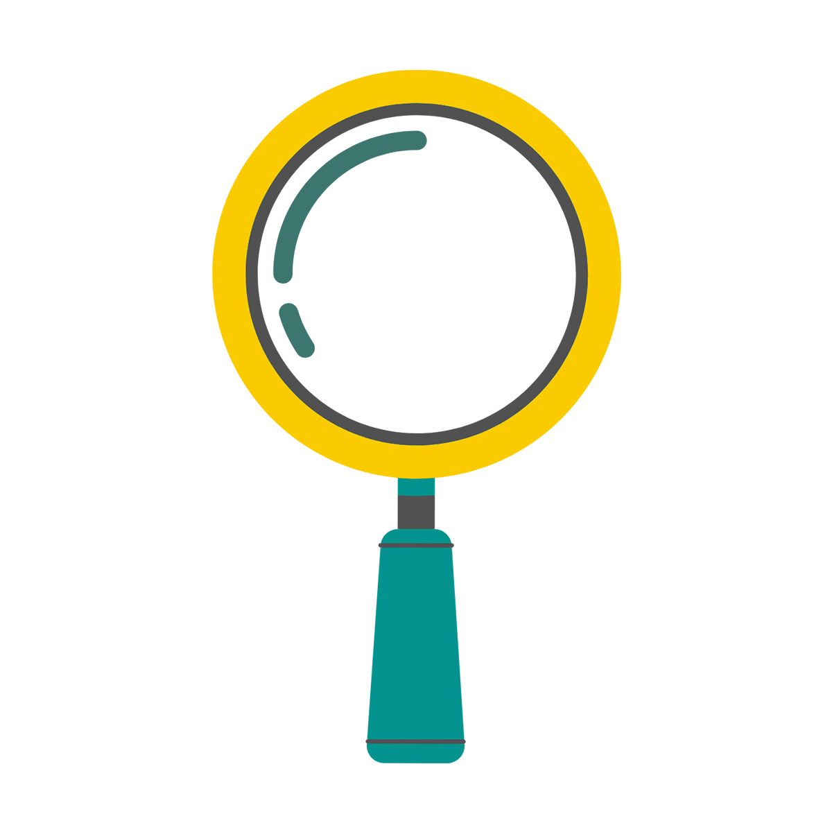 In-depth technical research and analytical concept icon.