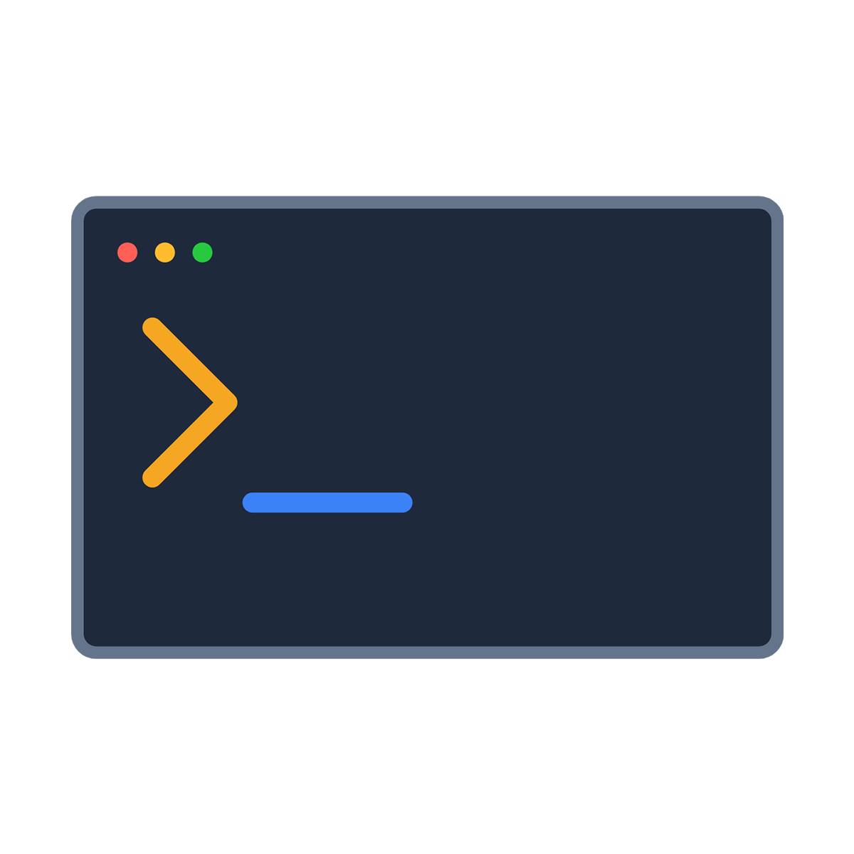 Linux server and terminal conceptual icon representing Ubuntu Server.