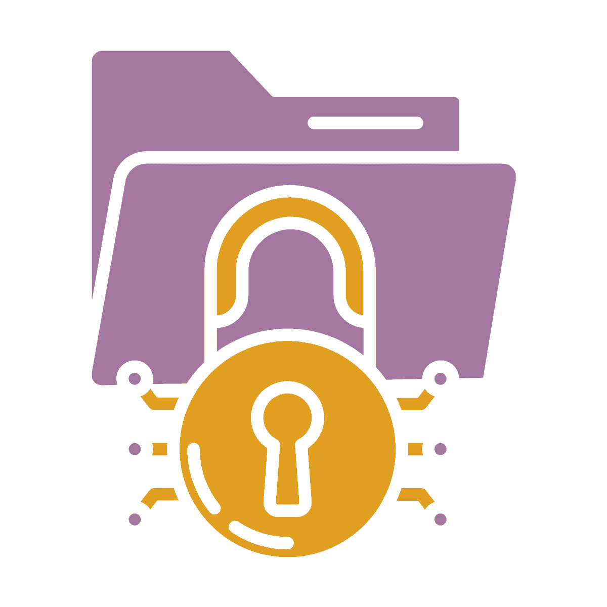 Mathematical cipher algorithm and locked data privacy conceptual icon.