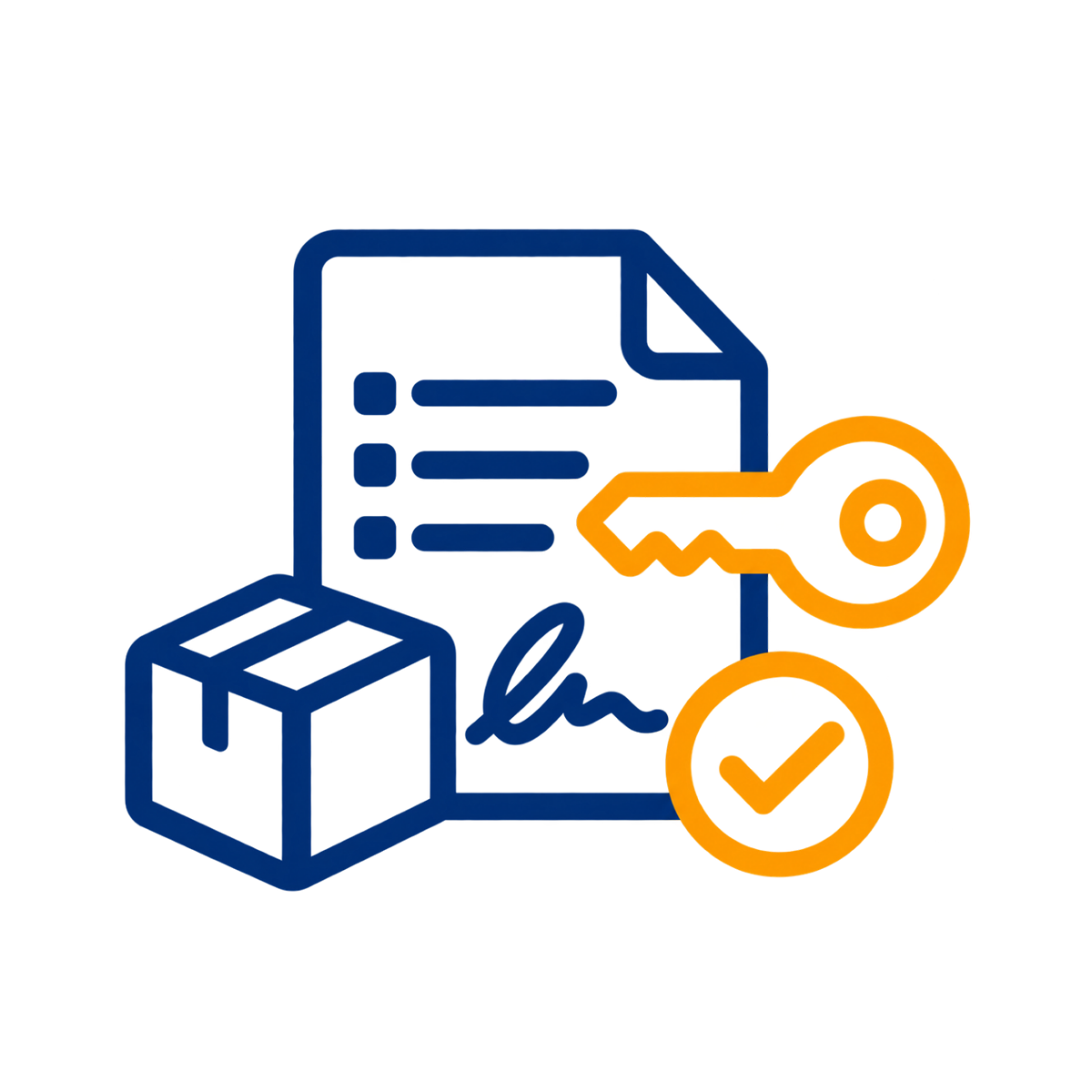 Icon representing GPG digital signatures and cryptographic key management.